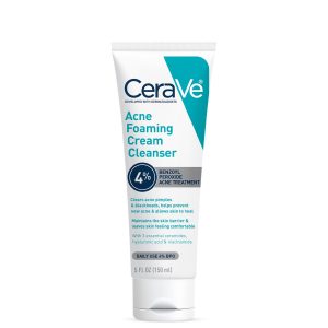 Acne Foaming Cream Cleanser | Benzoyl Peroxide Treatment